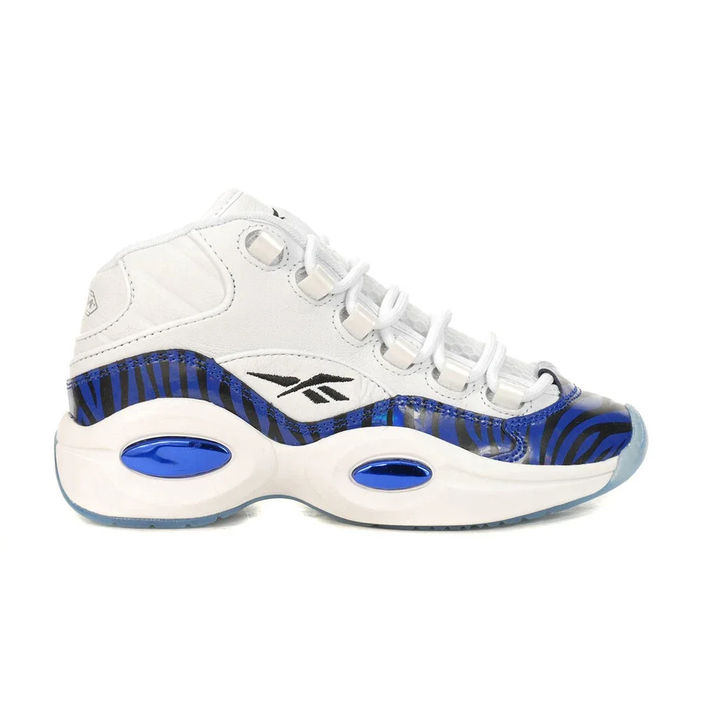 Reebok x Panini Juniors Question Mid Tiger Prizm Cloud White/Classic Cobalt/Cor - Picture 1 of 4